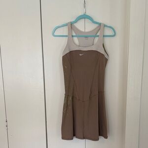 Nike Women's Tan and Cream Mini Dress
